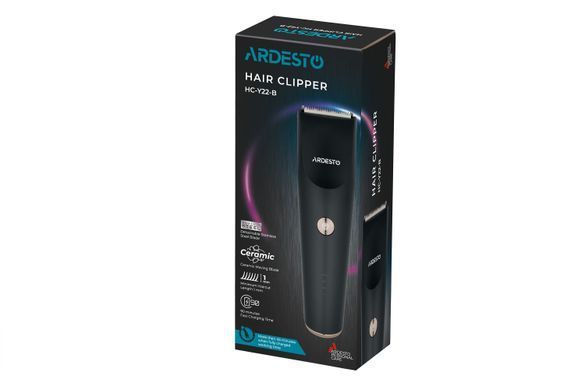 Машинка для стрижки Ardesto HC-Y22-B/5 Вт/чорний/LED-індикація заряду HC-Y22-B фото