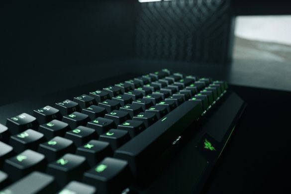 Razer Клавиатура игровая BlackWidow V3 Mini HyperSpeed Green Switch WL/BT/USB RU RGB, Black RZ03-03891600-R3R1 фото