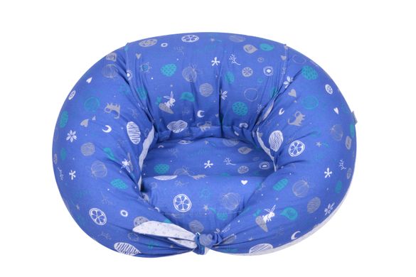 Подушка для вагітних і для годування Nuvita 10 в 1 DreamWizard Синя NV7100BLUE фото