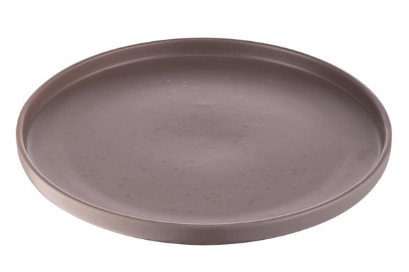Тарілка обідня Ardesto Trento, 26,5 см, сіра, кераміка AR2926TG фото