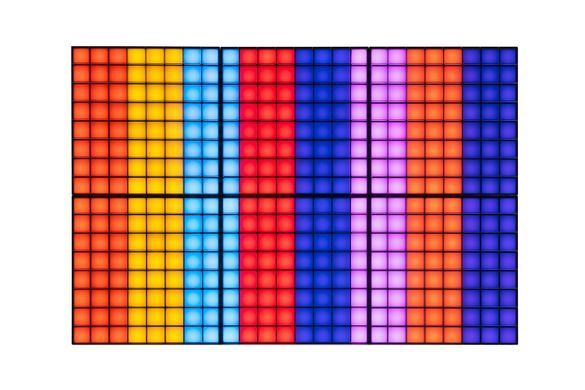 Twinkly Панель Smart LED Twinkly Squares 1+5 RGB, Gen II, IP20, 16x16см, кабель білий TWQ064STW-07-BEU фото