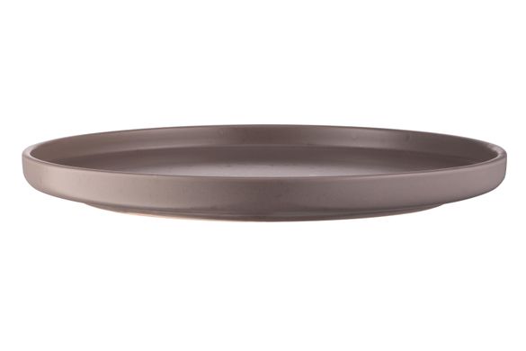 Тарілка обідня Ardesto Trento, 26,5 см, сіра, кераміка AR2926TG фото