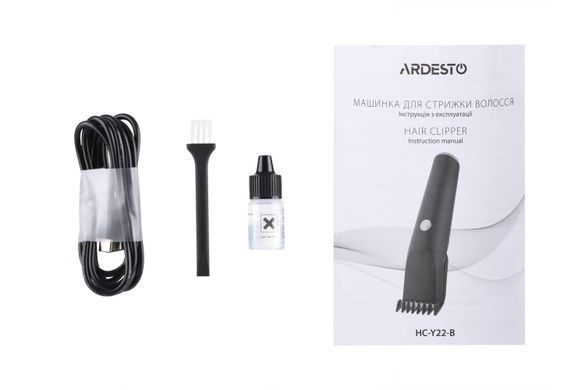 Машинка для стрижки Ardesto HC-Y22-B/5 Вт/чорний/LED-індикація заряду HC-Y22-B фото