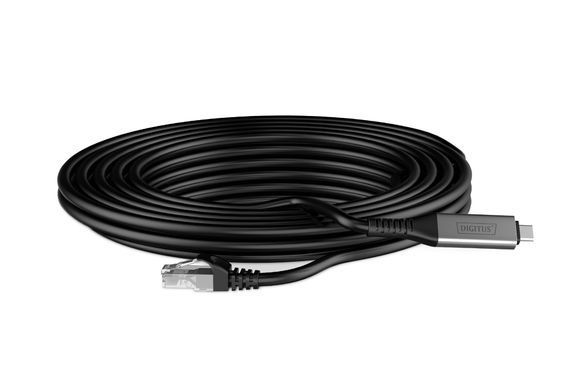 Digitus Кабель DIGITUS Ethernet USB-C - RJ45 CAT 6A S/FTP, 1 Gbit/s, 2m, LSZH AK-300601-020-S фото