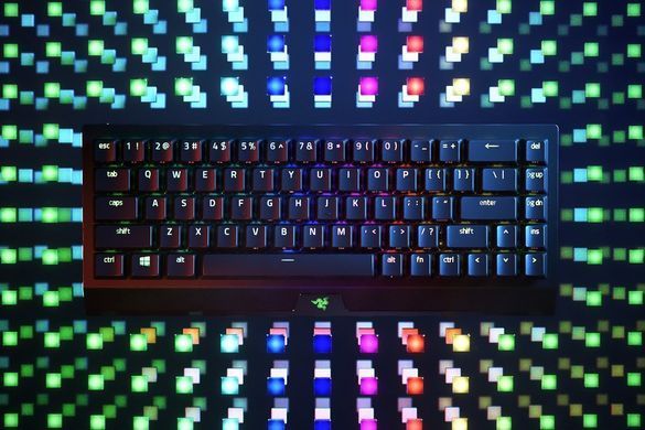 Razer Клавиатура игровая BlackWidow V3 Mini HyperSpeed Green Switch WL/BT/USB RU RGB, Black RZ03-03891600-R3R1 фото