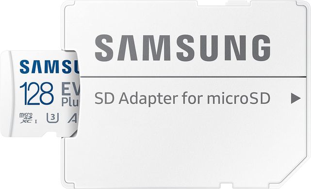Samsung Карта пам'яті microSDHC 128GB C10 UHS-I R100MB/s Evo Plus + SD MB-MC128KA/EU фото