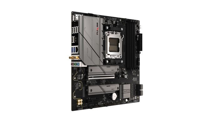 SAPPHIRE Motherboard PULSE B850M WIFI sAM5 B850 4xDDR5 M.2 HDMI DP WiFi BT mATX 52123-04-40G фото