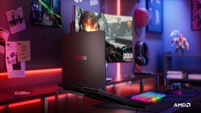 Lenovo Ноутбук Legion Pro 5-16ADR10 16" WQXGA IPS AG, AMD R9-8940HX, 32GB, F1TB, NVD5060-8, DOS, черный 83LT008GRA фото