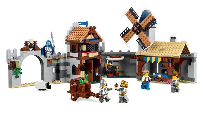 LEGO Конструктор Creator Средневековый замок с рыцарем на коне 31168 фото