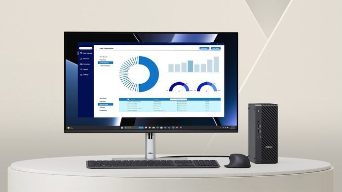Dell Рабочая станция Pro Max Micro, Intel U7-265, 16GB, F512GB, NVD A400-4, кл+м, Win11P BTO104_FCM2250 фото