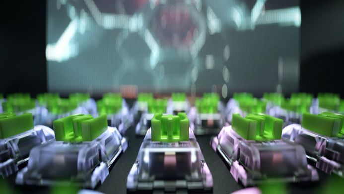 Razer Клавиатура игровая BlackWidow V3 Mini HyperSpeed Green Switch WL/BT/USB RU RGB, Black RZ03-03891600-R3R1 фото