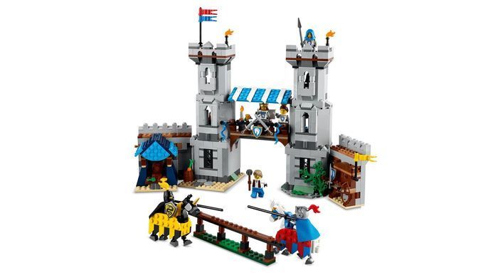 LEGO Конструктор Creator Средневековый замок с рыцарем на коне 31168 фото