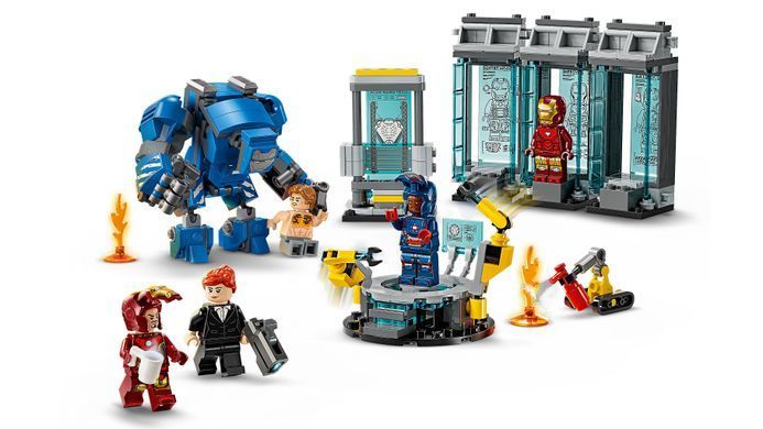 LEGO Конструктор Super Heroes Лаборатория Железного Человека: зал брони 76315 фото