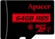 Карта памяти Apacer microSD 64GB C10 UHS-I R85MB/s + SD 1 - магазин Coolbaba Toys