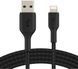 Belkin Кабель USB-A - Lightning, BRAIDED, 2m, black 3 - магазин Coolbaba Toys