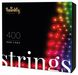 Гірлянда Smart LED Twinkly Strings RGB 400, Gen II, IP44, довжина 32м, кабель чорний 1 - магазин Coolbaba Toys