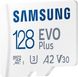 Samsung Карта памяти microSDHC 128GB C10 UHS-I R100MB/s Evo Plus + SD 3 - магазин Coolbaba Toys