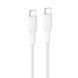 Belkin Кабель USB-C > USB-C заряджання/синхронізації 1м, 240Вт, Type-C, плетений, білий 1 - магазин Coolbaba Toys