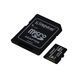 Kingston Карта пам'яті microSD 64GB C10 UHS-I R100MB/s + SD 2 - магазин Coolbaba Toys