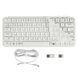 Keychron Клавиатура мембраная B1 Pro, USB/WL/BT, ivory white 2 - магазин Coolbaba Toys