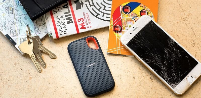 SanDisk Портативный SSD 1TB USB 3.2 Gen 2 Type-C E61 R1050/W1000MB/s IP55 SDSSDE61-1T00-G25 фото