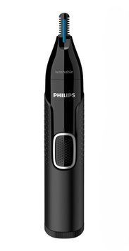 Philips Триммер Series 5000 для бороды, усов, окантовки,бровей, носа и ушей, 1хАА, насадок-4, чехол, сталь, черный NT5650/16 фото