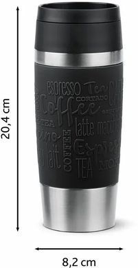 Tefal Термочашка Travel Mug Classic, 360мл, нержавеющая сталь, черный N2020210 фото