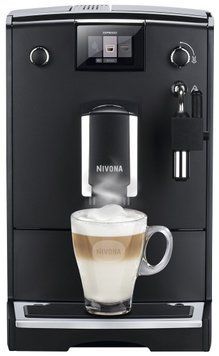 Кавомашина Nivona CafeRomatica, 2,2л, зерно+мелена, ручний капуч, авторецептів -5, чорний NICR550 фото