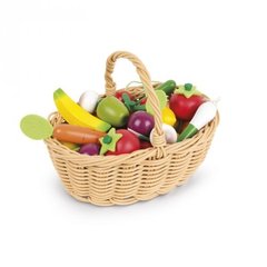 Ігровий набір Janod Кошик з овочами і фруктами 24 ел. J05620 - купити в інтернет-магазині Coolbaba Toys