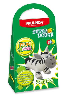 Маса для ліплення Paulinda Super Dough Fun4one Зебра (рухливі очі) PL-1563 фото