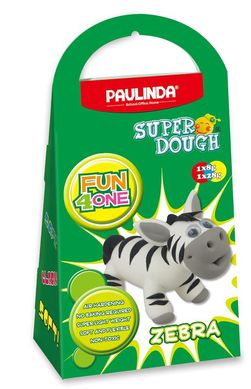 Масса для лепки Paulinda Super Dough Fun4one Зебра (подвижные глаза) PL-1563 фото