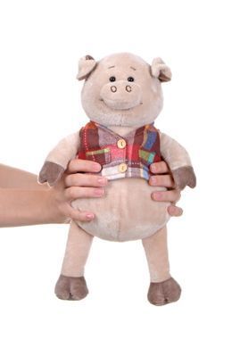 Мягкая игрушка Same Toy Свинка в жилетке 35 см THT723 фото