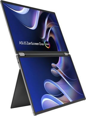 ASUS Монітор портативний Asus 2x14" ZenScreen DUO MQ149CD mHDMI, 2xUSB-C, OLED, 1920x1200, 16:10, DCI-P3 100%, HDR400, Cover 90LM0AKV-B01N70 фото