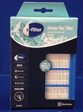 Выпускной фильтр для пылесосов Electrolux антиаллергенный моющийся EFS1W фото