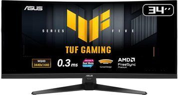 ASUS Монітор Asus 34" TUF Gaming VG34WQ5A 2xHDMI, 2xDP, 2xUSB, MM, VA, 3440x1440, 21:9, 200/400Hz, 0.5ms, DCI-P3 95%, CURVED, AdaptiveSync, HDR400 90LM0CP1-B01171 фото