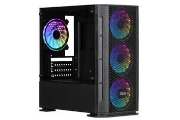 2E Gaming Корпус Calleo GB700 без БЖ 2xUSB3.0, 1xUSB2.0, 4x120мм ARGB, VGA 320мм, LCS ready, контролер з пультом, TG Side Window, mATX, чорний 2E-GB700 фото