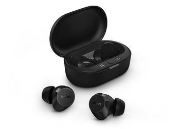 Philips Навушники TWS TAT1209 BT 5.3, IPX4, SBC, Touch control, Чорний TAT1209BK/00 фото