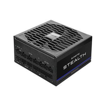 Chieftec Блок живлення Stealth (1000W), >92%, 80+ Platinum, 135мм FDB, 1xMB 24pin(20+4), 2xCPU 8pin(4+4), 2xMolex, 10xSATA, 3xPCIe 8pin(6+2), 1xPCIe GEN5 16pin, Fully Modular SPX-1000-FC фото
