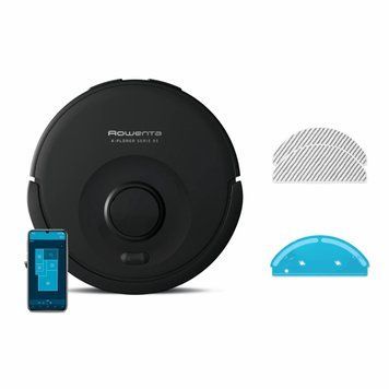 Rowenta Робот-пилосос Rowenta миючий X-Plorer Serie 85, 6000ПаВт, h=9.7см, 0.26л, конт пил -0.29л, автон. робота до 270хв, чорний RR87C5WH фото