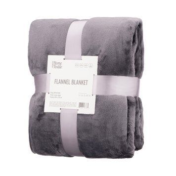 ARDESTO Плед Flannel, 200x220 см, 100% поліестер, темно-сірий