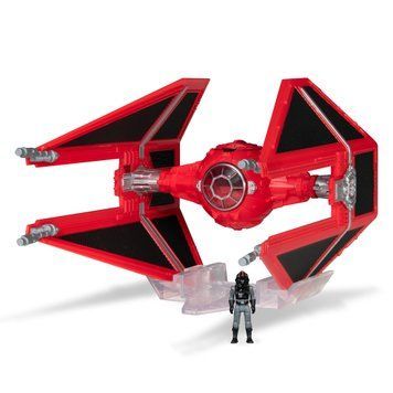 Star Wars Игровая коллекционная фигурка Small Vehicle Транспорт и фигурка Royal Guard TIE Interceptor (Rare) 7.5см SWJ0082 фото