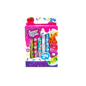 Набор ароматных восковых карандашей серии "Sugar Rush" - ФЕЕРИЯ ЦВЕТОВ (24 шт.) 30008 фото