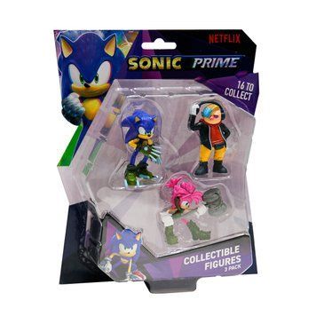 Набор игровых фигурок SONIC PRIME &ndash; ДОКТОР НЕ, СОНИК, ЭМИ (3 фигурки, 6,5 cm) SON2020B фото