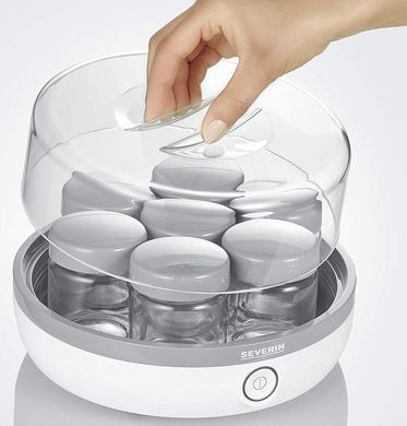 Beurer Йогуртниця Severin 13Вт, пластик, біло-сірий JG3518 фото