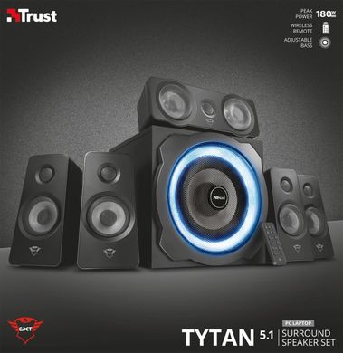 Акустическая система (Колонки) Trust 5.1 GXT 658 Tytan Surround Speaker System Black 21738_TRUST фото