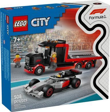 LEGO Конструктор LEGO City Вантажівка для демонстрації F1 із перегоновим автомобілем Audi F1 60493 фото