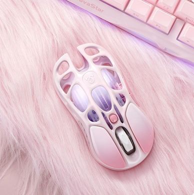 GravaStar Мышь Mercury M1 Pro, корпус из магниевого сплава, BT/WL/USB-A, RGB, Sakura Pink GRAVASTARM1PRO_PNK фото