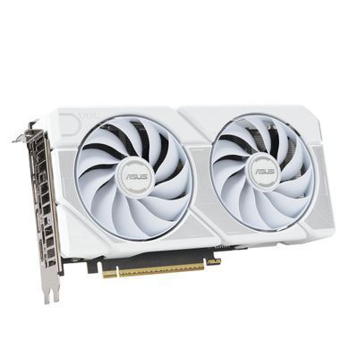 ASUS Відеокарта GeForce RTX 5060 TI 16GB GDDR7 OC DUAL-RTX5060TI-O16G-WHITE білий 90YV0MH6-M0NA00 фото