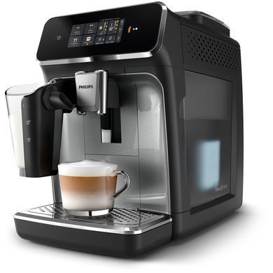 Philips Кавомашина Series 2300 LatteGo, 1.8л, зерно+мелена, автомат.капуч, дисплей, авторецептів -4, чорний EP2339/40 фото