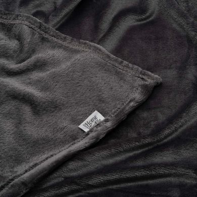 ARDESTO Плед Flannel, 200x220 см, 100% полиэстер, темно-серый